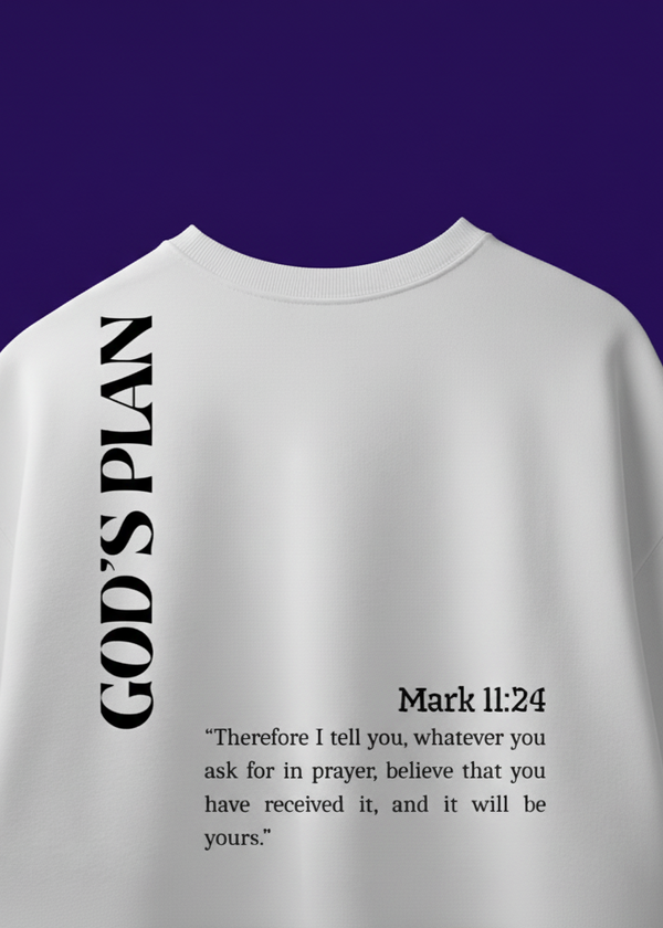 God plan Oversized T Shirt – Streetwear Graphic Tee for Men & Women | GenZ Fashion