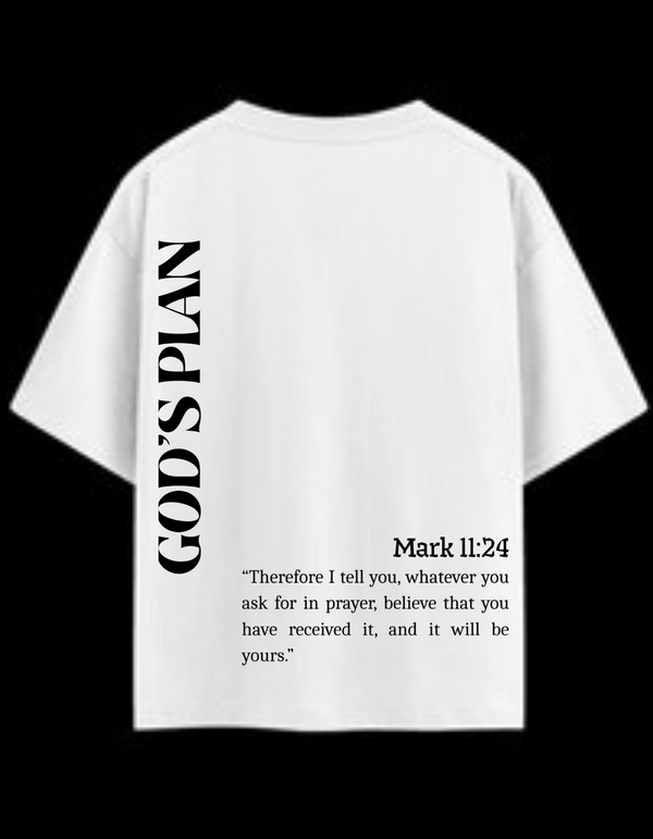 God plan Oversized T Shirt – Streetwear Graphic Tee for Men & Women | GenZ Fashion