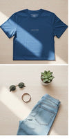 Classic Blue Oversized T-Shirt – 240 GSM